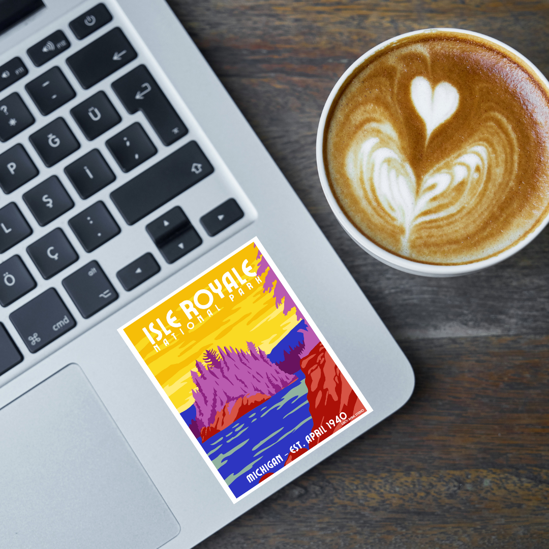 Isle Royale National Park: Michigan Sticker