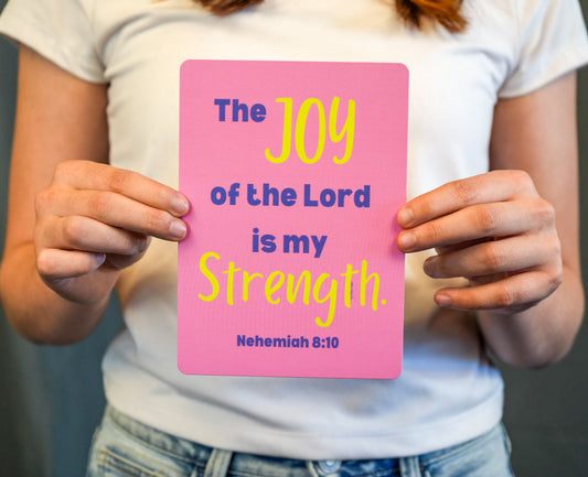 The Joy of the Lord is my Strength 5x7 Postcard