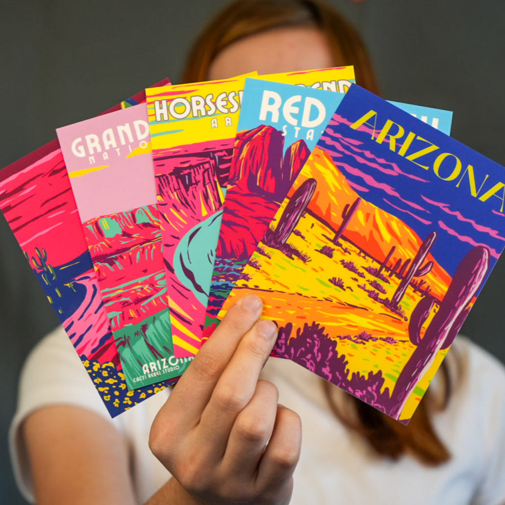 Pack of 5 Arizona Postcards
