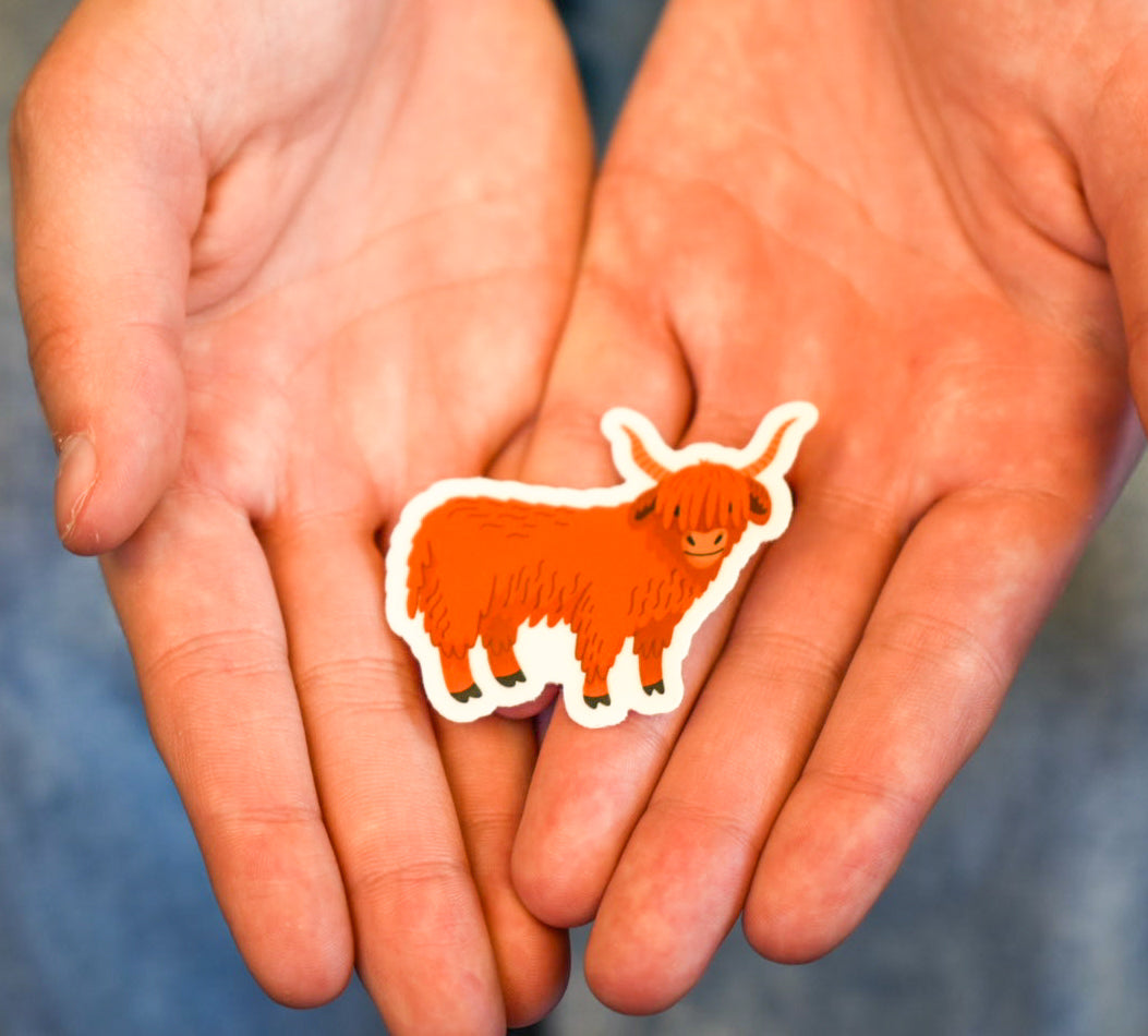 Highland Cow Sticker