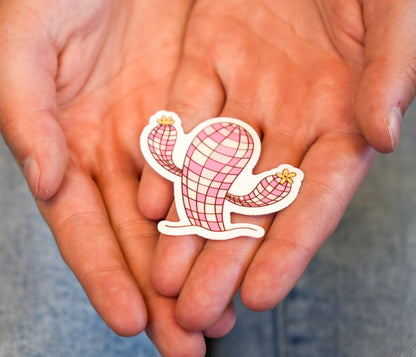 Disco Saguaro Cactus Sticker