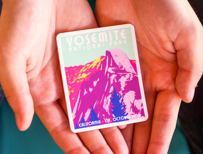Yosemite Half Dome: California Sticker