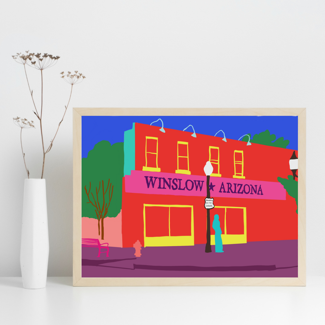 Standin’ on a Corner Winslow Arizona Art Print