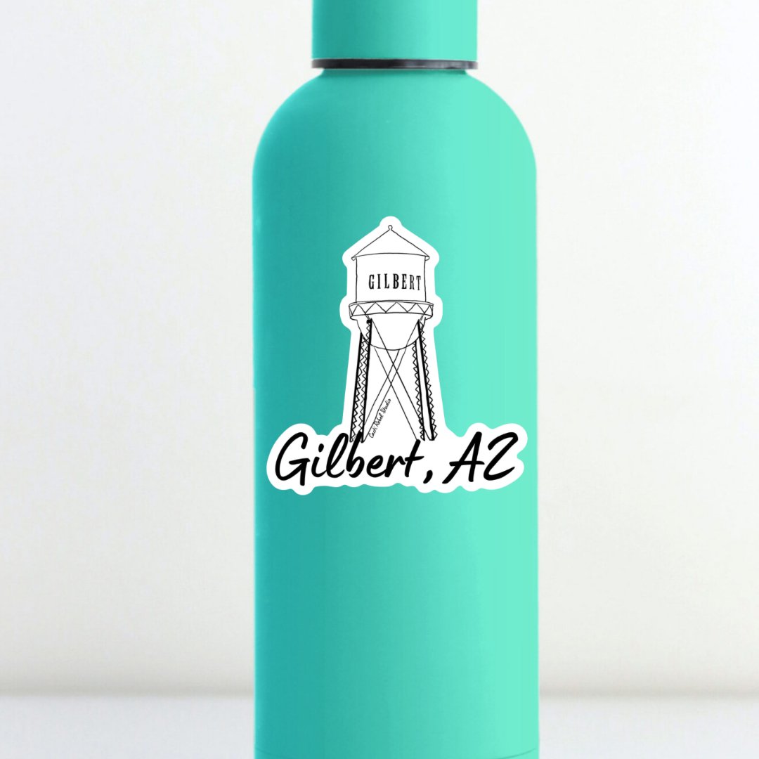 Gilbert Arizona Water Tower Sticker