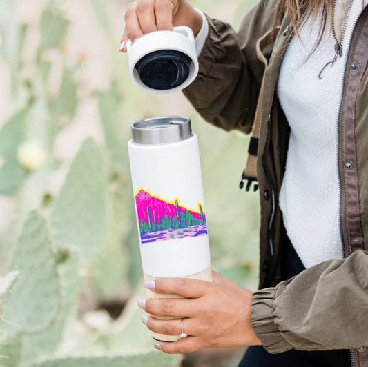 Pink Mountain Saguaro Sticker