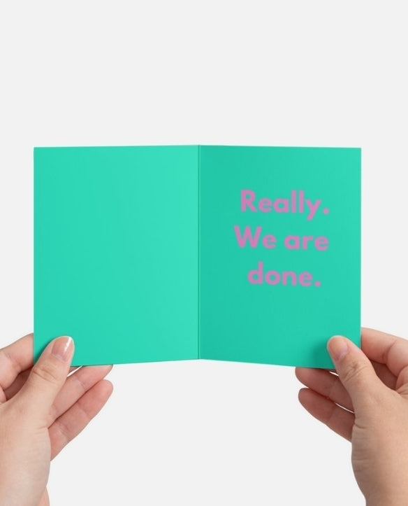 Go Jump In A Lake Greeting Card: Break Up Card Humor