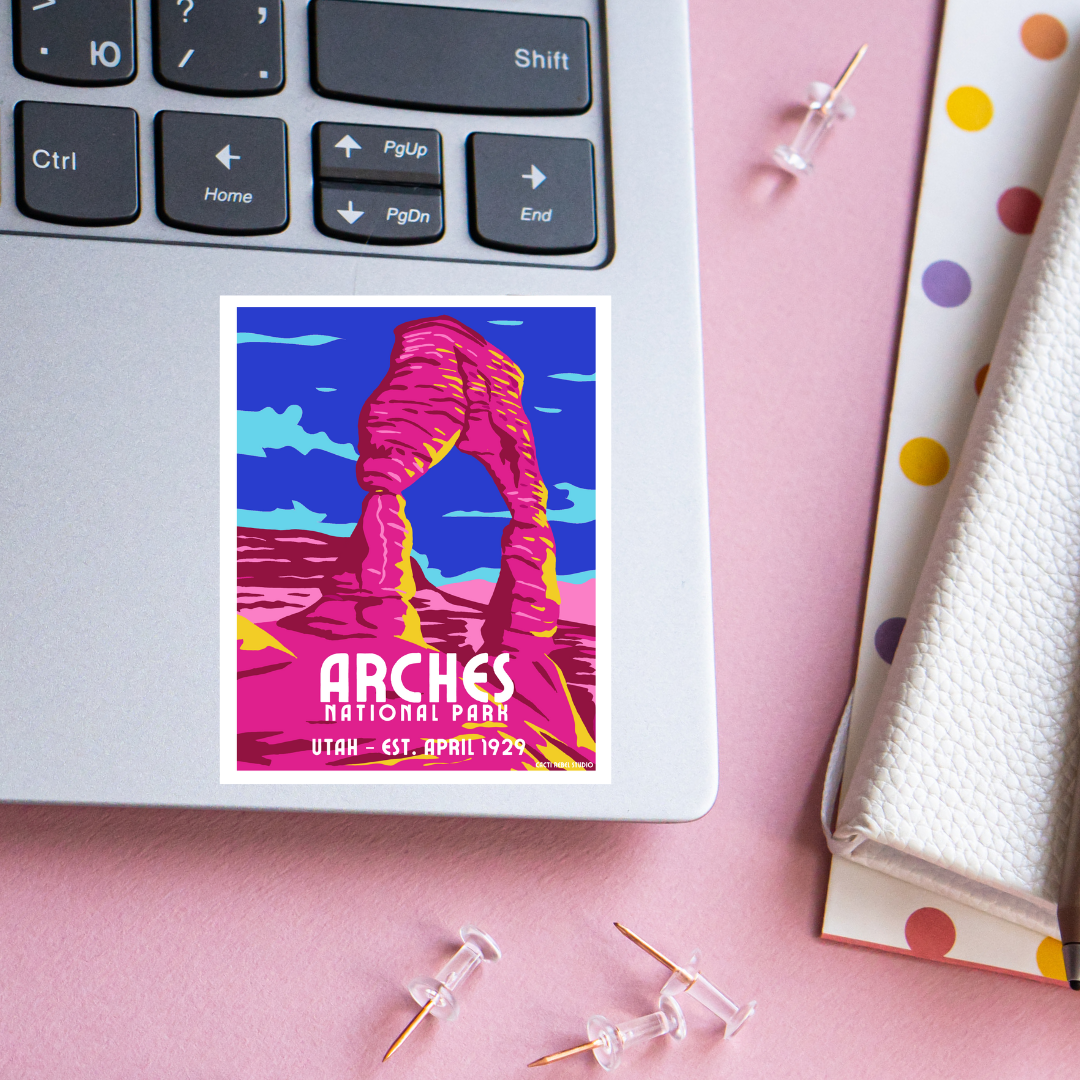 Arches National Park Sticker: Utah