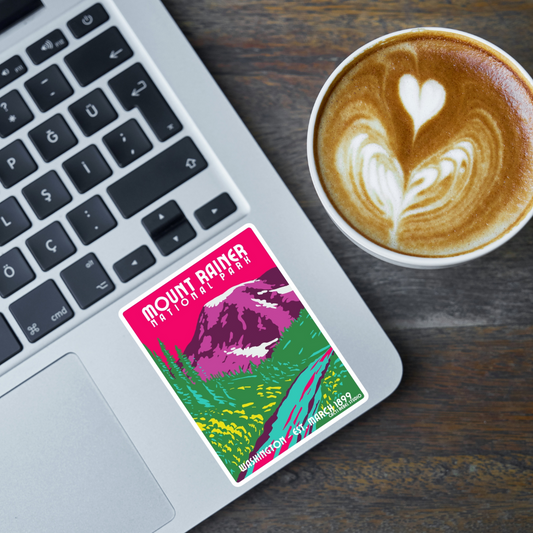 Mount Rainer National Park: Washington Sticker