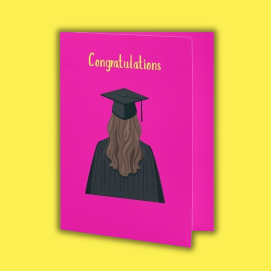 Congratulations Greeting Card: Female College Graduate Card