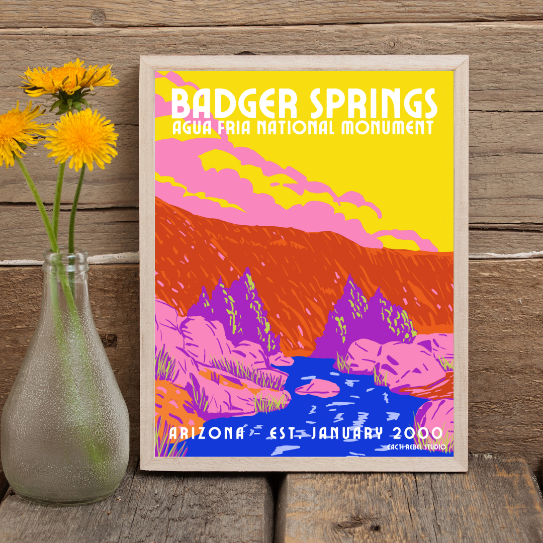 Badger Springs at Agua Fria National Monument Print