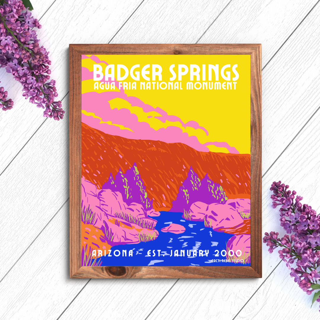 Badger Springs at Agua Fria National Monument Print