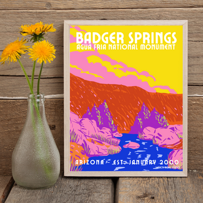 Badger Springs at Agua Fria National Monument Print