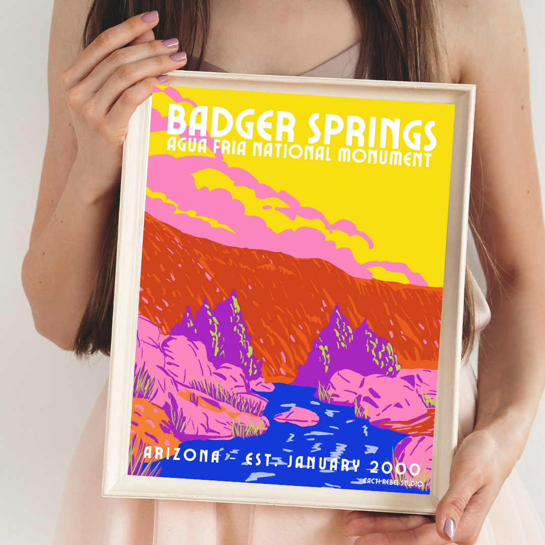 Badger Springs at Agua Fria National Monument Print