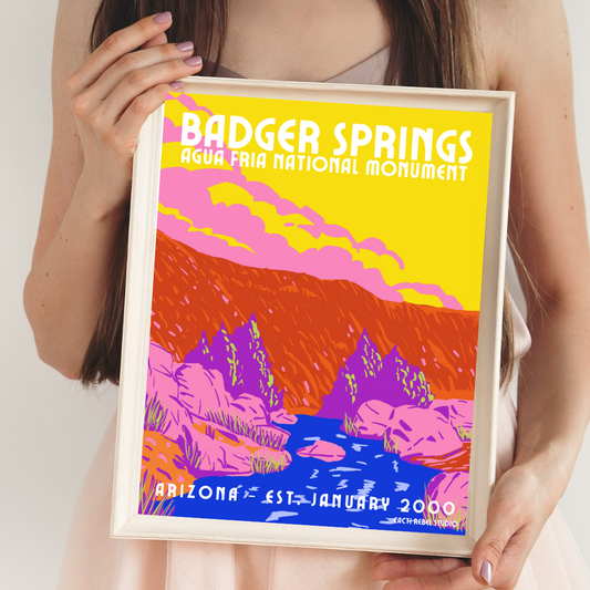 Badger Springs at Agua Fria National Monument Print