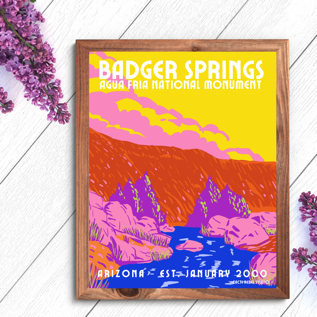 Badger Springs at Agua Fria National Monument Print