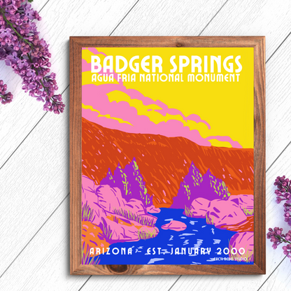 Badger Springs at Agua Fria National Monument Print