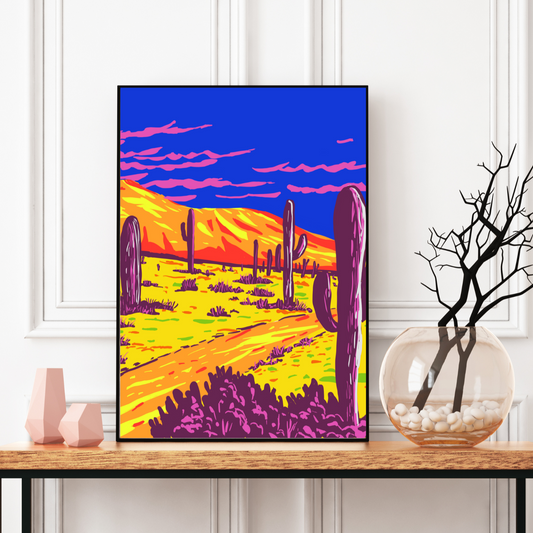 Path in the Desert: Arizona Art Print