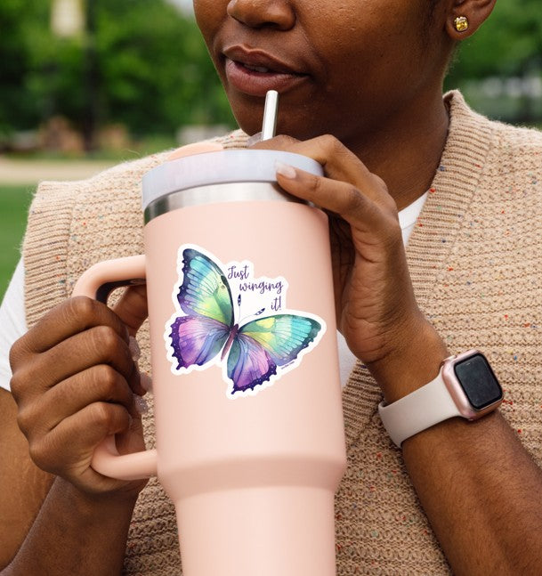 Just Winging It Sticker