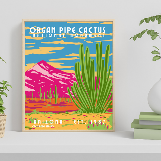 Organ Pipe Cactus National Monument: Arizona Art Print