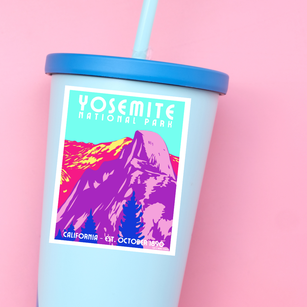 Yosemite Half Dome: California Sticker